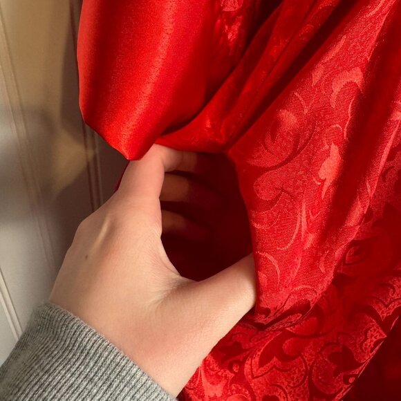 Victoria's Secret Gold Label red robe belt tie vintage size small J26 - Picture 4 of 7